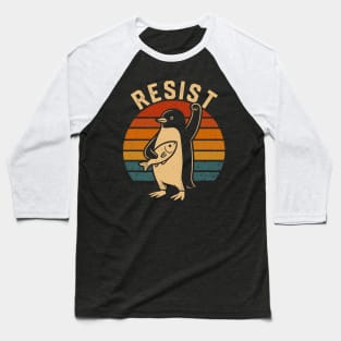 Resist-Penguin Baseball T-Shirt